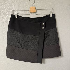 CAbi Black Jacard Brocade Skirt